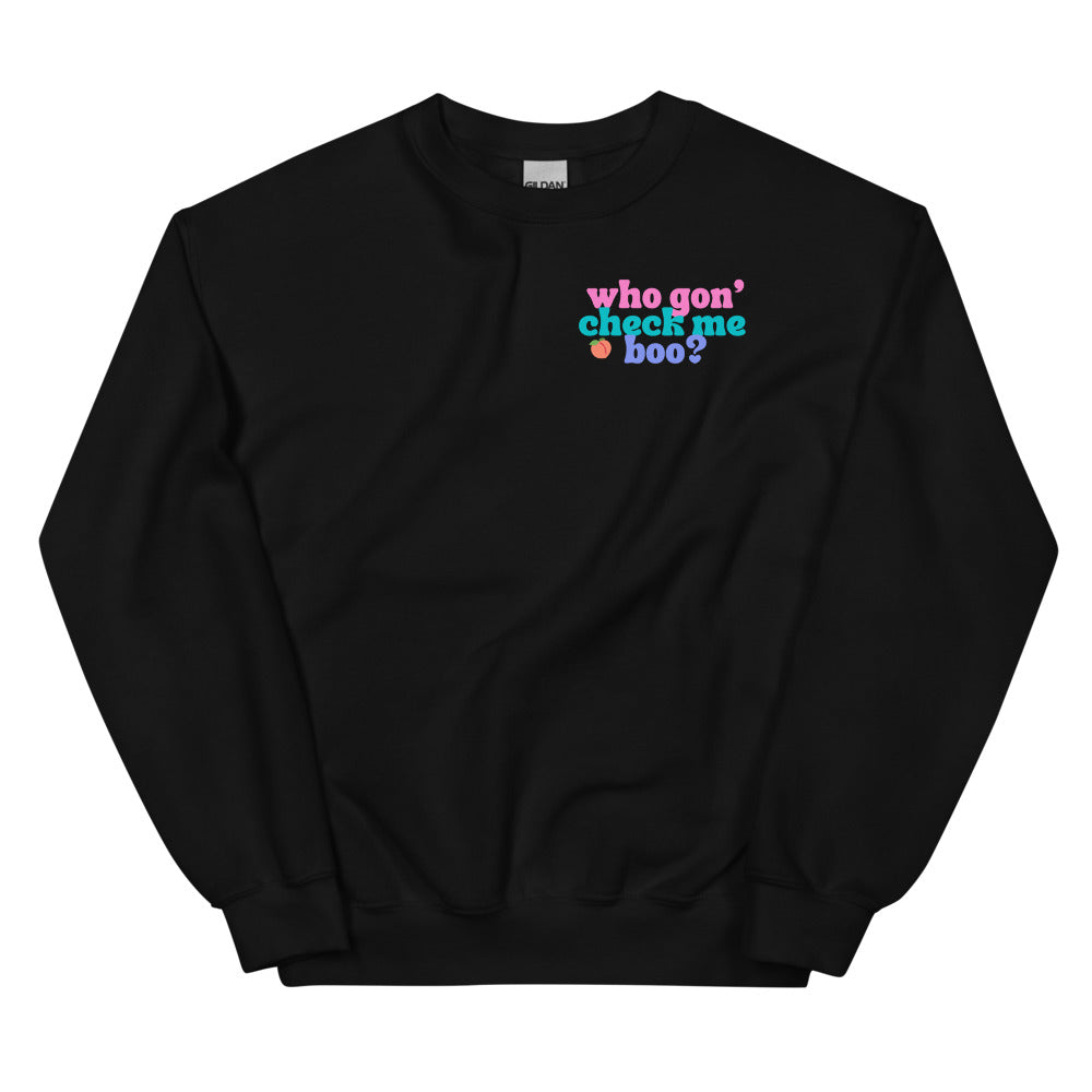 Who Gon' Check Me Boo? Shiree Whitfield - Real Housewives of Atlanta - FRONT and BACK printed
