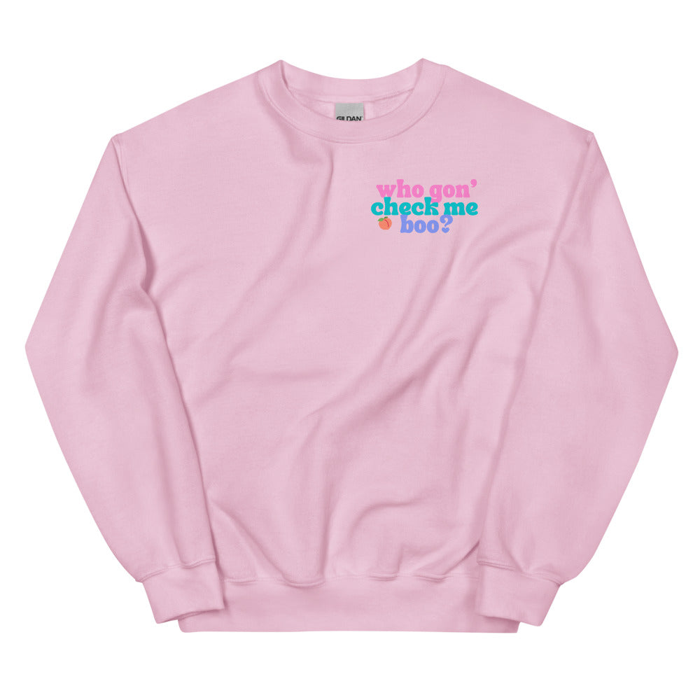 Who Gon' Check Me Boo? Shiree Whitfield - Real Housewives of Atlanta - FRONT and BACK printed