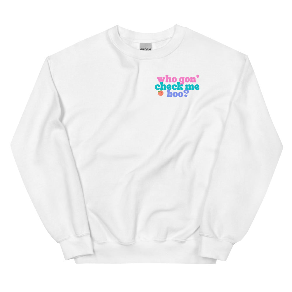 Who Gon' Check Me Boo? Shiree Whitfield - Real Housewives of Atlanta - FRONT and BACK printed