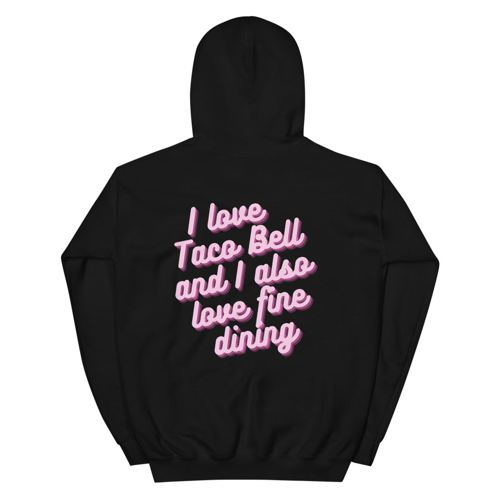 Pink taco best sale bell hoodie